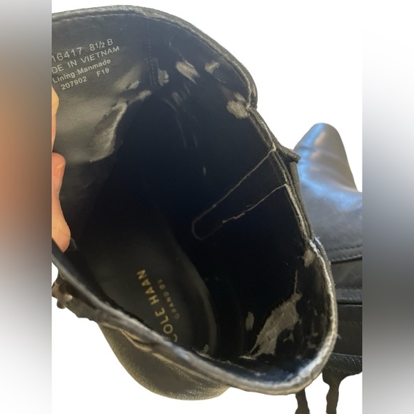 Cole Haan Women’s Hadlyn Black Leather Zip Block Heel Bootie, Size 8.5 - Picture 13 of 13